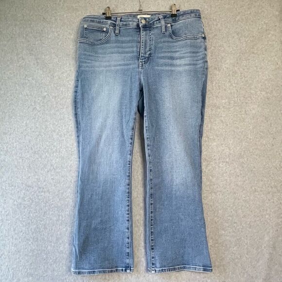 Madewell Mid-Rise Kick Out Jeans Ankle sz. 32 #EE - Picture 1 of 7